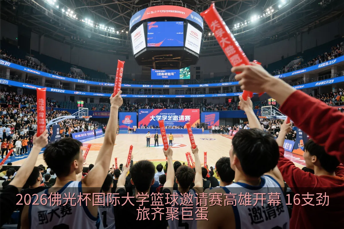 2026佛光杯国际大学篮球邀请赛高雄开幕 16支劲旅齐聚巨蛋
